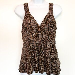 Michael Kors animal print tank top Blouse top size 6